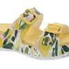 Dansko Kandi Lemons Yellow EVA Double Strap Slide Sandal | Women Women's Slipper | Women's Slide