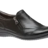 Earth Kara Faraday Black Leather Zipper Slip-On Shoe | Women Women's Dress Casual | Women's Casual