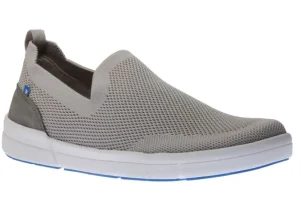 R EVOLUTION Knitup 173 Grey Mesh Slip-On Sneaker | Men's Walking | Men's Casual