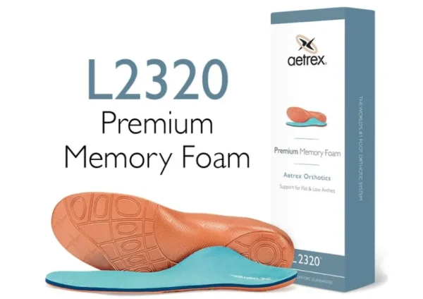 Aetrex L2320 Men's Premium Memory Foam Posted Orthotics | Insoles | Sundry