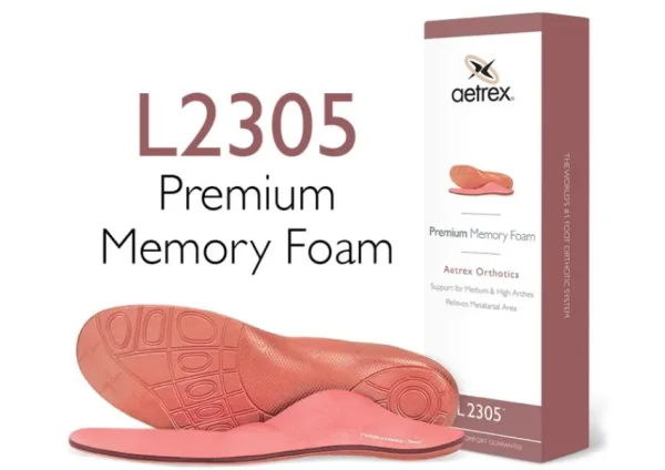 Aetrex L2305 Women's Premium Memory Foam Orthotics With Metatarsal Support | Sundry | Insoles