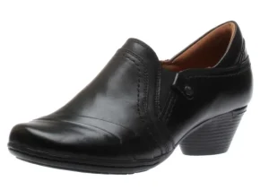 Cobb Hill Laurel Slip-On Black Leather Low Heel | Women Women's Dress