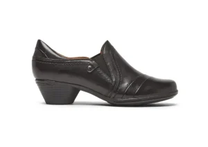 Cobb Hill Laurel Slip-On Black Leather Low Heel | Women Women's Dress