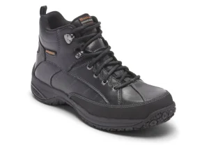 Dunham Lawrence Black Leather Waterproof Boot | Men's Casual