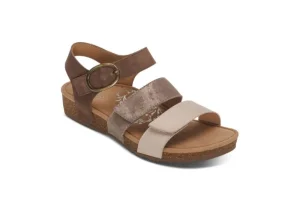 Aetrex Lily Taupe | Women Women's Sandal