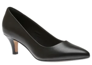 Clarks Linvale Jerica Black Leather Pump | Women Women's Dress