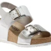 Mephisto Lissandra White Silver Print Wedge Sandal | Women Women's Sandal