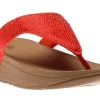 Fit Flop Lottie Shimmer Crystal Passion Red Thong Sandal | Women Women's Toe Thong