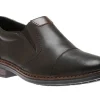 Rieker Lugano Black Leather Cap Toe Slip-On Dress Shoe | Men's Dress