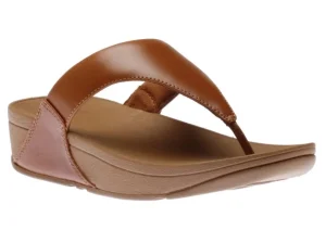 Fit Flop Lulu Light Tan Brown Leather Thong Sandal | Women Women's Toe Thong | Women's Sandal