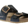 Mephisto Madison Navy Leather Slide Sandal | Women Women's Slide | Women's Sandal