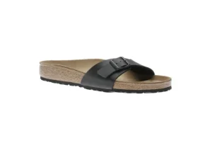 Birkenstock Madrid Birko-Flor Black Slide Sandal | Women Women's Slide