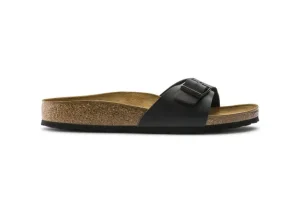 Birkenstock Madrid Birko-Flor Black Slide Sandal | Women Women's Slide