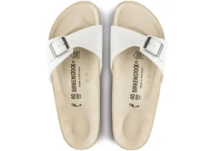 Birkenstock Madrid Birko-Flor White Slide Sandal | Women Women's Slide