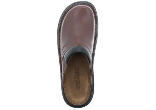 Josef Seibel Max Brandy Brown Leather Slipper | Men's Clog