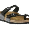 Birkenstock Mayari Birko-Flor Black Patent Sandal | Women Women's Toe Thong