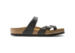 Birkenstock Mayari Birko-Flor Black Sandal | Women Women's Toe Thong