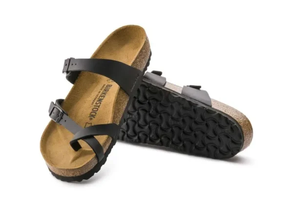 Birkenstock Mayari Birko-Flor Black Sandal | Women Women's Toe Thong