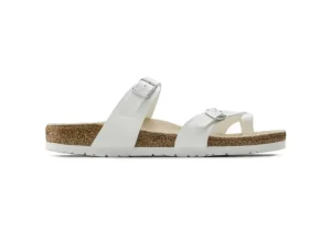 Birkenstock Mayari Birko-Flor White Sandal | Women Women's Toe Thong