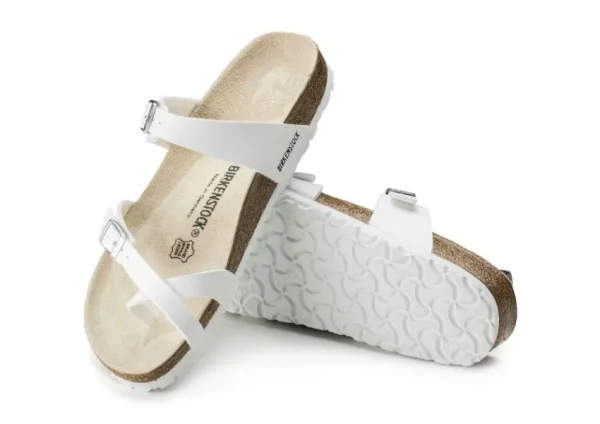 Birkenstock Mayari Birko-Flor White Sandal | Women Women's Toe Thong