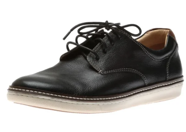 Johnston & Murphy McGuffey Plain Toe Black Leather Derby Sneaker | Men's Dress Casual