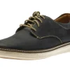 Johnston & Murphy McGuffey Plain Toe Navy Leather Derby Sneaker | Men's Dress Casual