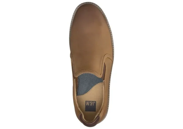 Johnston & Murphy McGuffey Tan Brown Leather Slip-On Sneaker | Men's Dress Casual