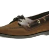 Sperry Men's Authentic Original Brown Nubuck Leather Two Eye Boat Shoe | Men's Walking | Men's Casual