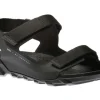 Ecco Men's MX Onshore Black 3-Strap Water Friendly Sport Sandal | Men's Sandal