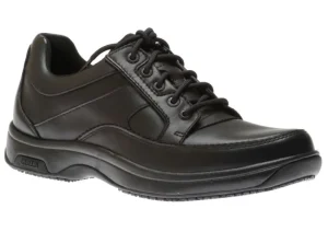 Dunham Midland Service Black Leather Waterproof Lace-Up Shoe | Men's Walking