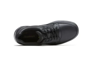 Dunham Midland Service Black Leather Waterproof Lace-Up Shoe | Men's Walking