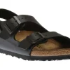 Birkenstock Milano Black Birko-Flor Sandal | Women Unisex Sandal | Men's Sandal