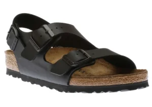 Birkenstock Milano Black Birko-Flor Sandal | Women Unisex Sandal | Men's Sandal