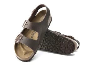 Birkenstock Milano Habana Brown Oiled Leather Sandal | Women Unisex Sandal | Men's Sandal