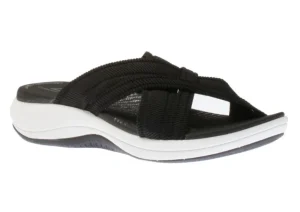 Clarks Mira Isle Black Slide Sport Sandal | Women Women's Slide | Women's Sandal