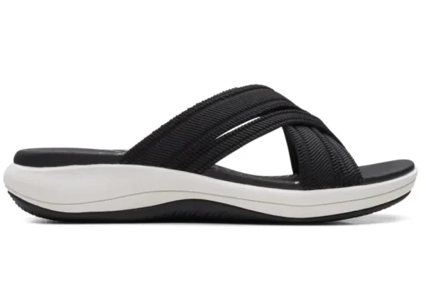 Clarks Mira Isle Black Slide Sport Sandal | Women Women's Slide | Women's Sandal