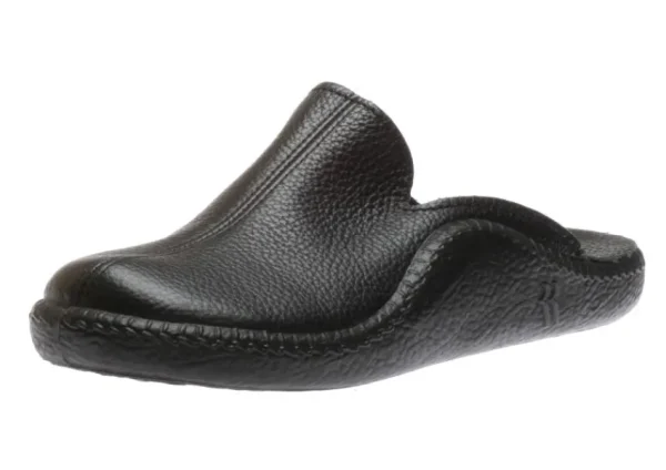 Romika Monaco 202G Black Leather Slipper | Men's Slipper