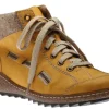 Rieker Morelia Yellow Fleece Lined Lace-Up Ankle Sneaker | Women Women's Boot