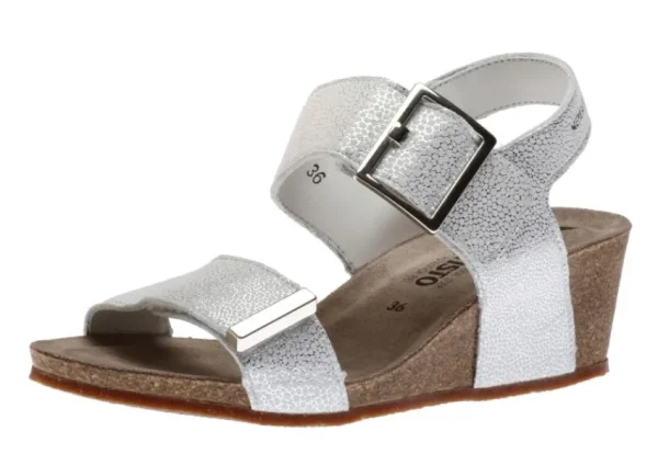 Mephisto Morgana Silver Wedge Sandal | Women Women's Sandal