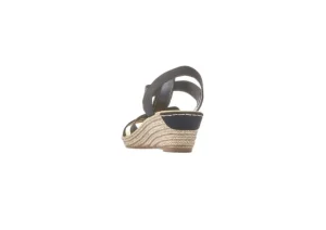 Rieker Morokko Black Medallion Wedge Sandal | Women Women's Sandal