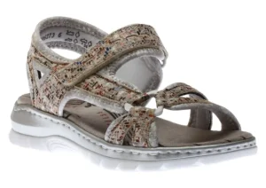 Rieker Mosaik Multicolour Pebble Cutout Sport Sandal | Women Women's Sandal