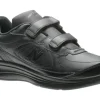 New Balance MW577VK Black Leather Velcro Walking Shoe | Men's Walking