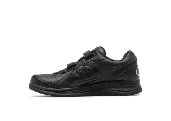 New Balance MW577VK Black Leather Velcro Walking Shoe | Men's Walking