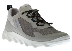 Ecco MX Concrete Grey Mesh Lace-Up Sneaker | Men's Walking