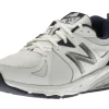 New Balance MX857WN2 White Leather Cross-Training Shoe | Men's Cross Training