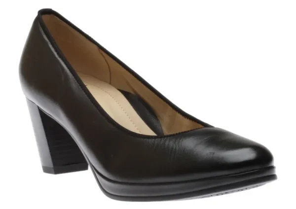 Ara Ophelia Black Leather Pump | Women Women's Dress