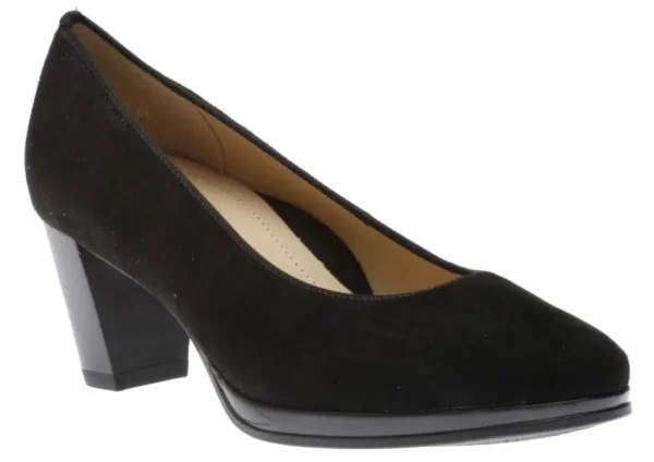 Ara Ophelia Black Suede Pump | Women Women's Dress