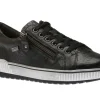 Remonte Ottawa Black Leather Zipper Lace-Up Sneaker | Women Women's Walking | Women's Casual