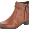 Rieker Ottawa Brown Leather Ankle Boot | Women Women's Dress Boot