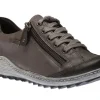 Remonte Ottawa Grey Leather Lace-Up Sneaker | Women Women's Walking | Women's Casual